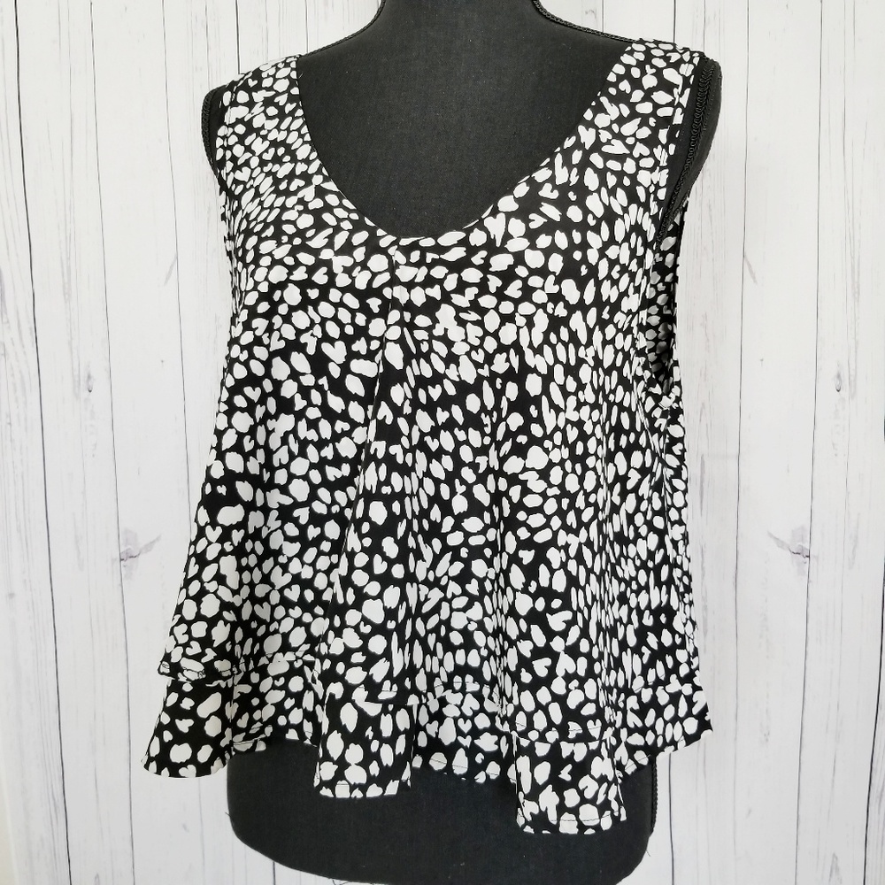 🌹 NEW!!! bar lll (L) Animal Print Flare Tank
